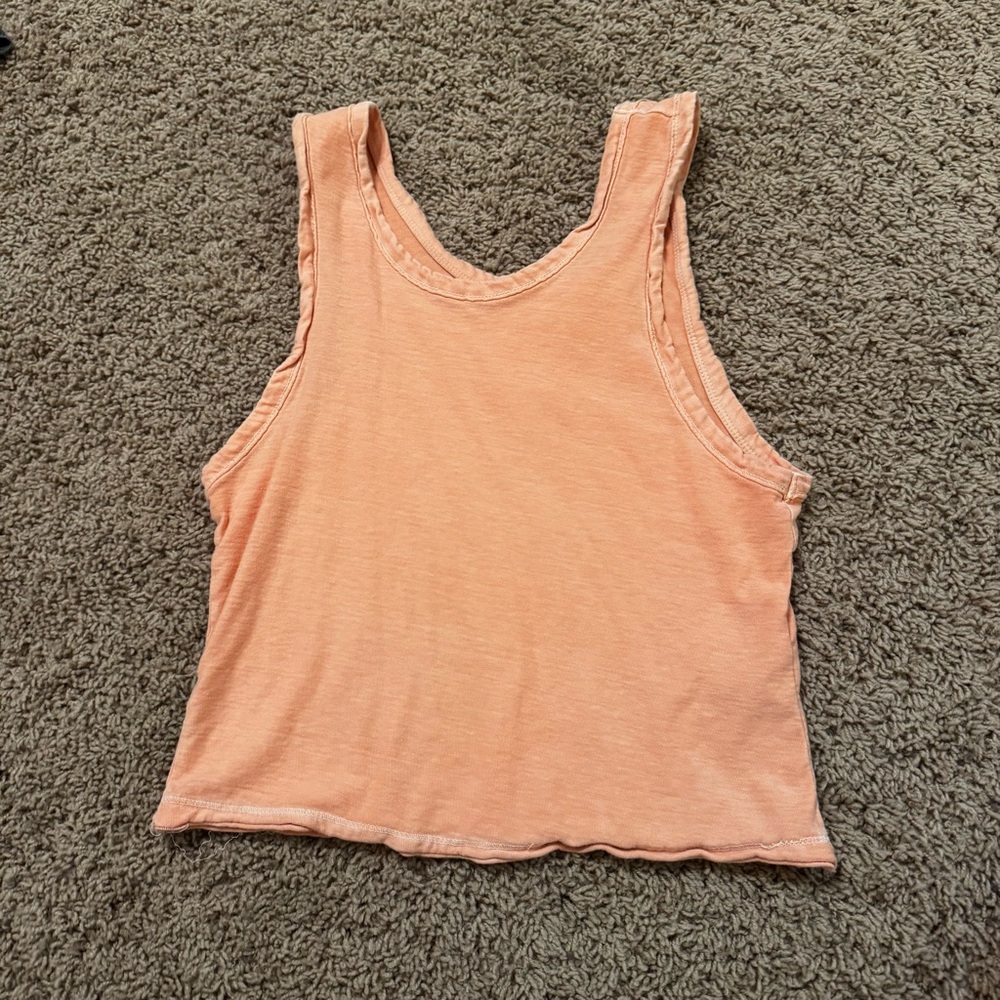 FREE PEOPLE Peach Sleeveless Women's Top